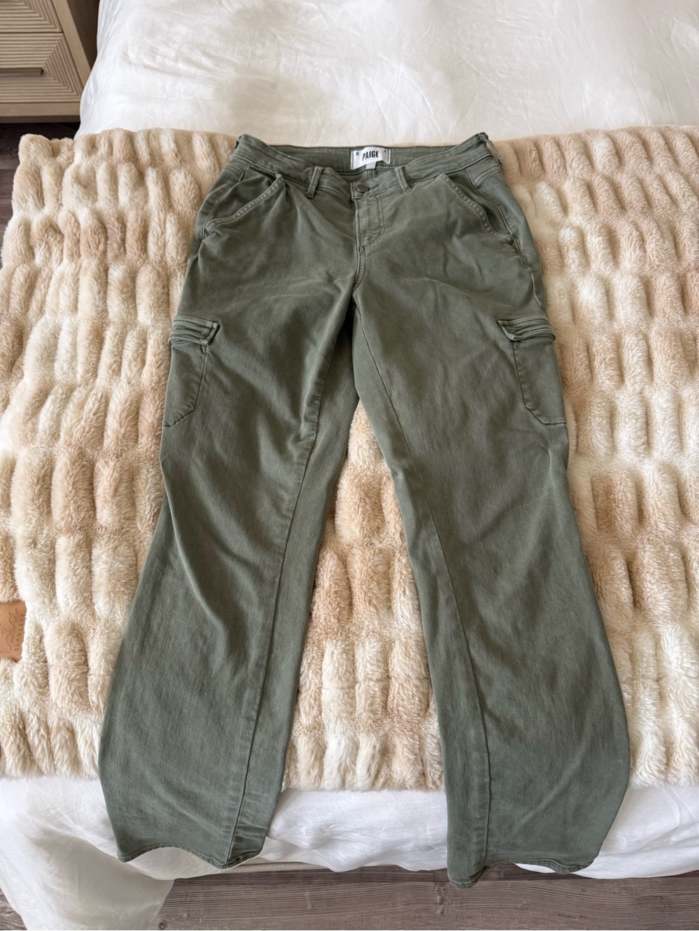 PAIGE Women’s Olive Green Cargo Pants